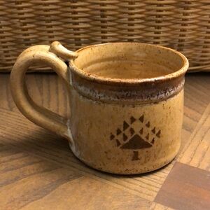 Pottery stoneware coffee mug
